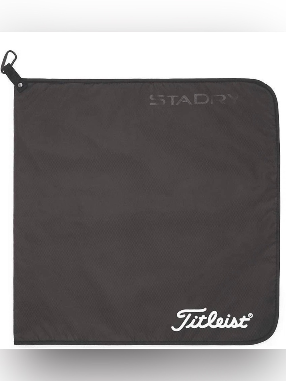 Titleist Black STADRY Microfiber Golf Towel with Clip